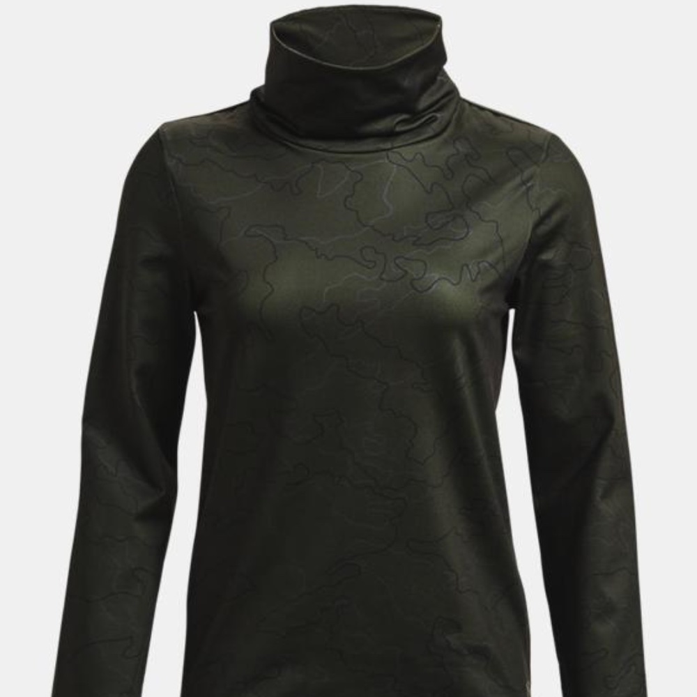 NEW Women's UA Cold Weather Funnel Neck Army Green Gentle Camo Pattern M or XL